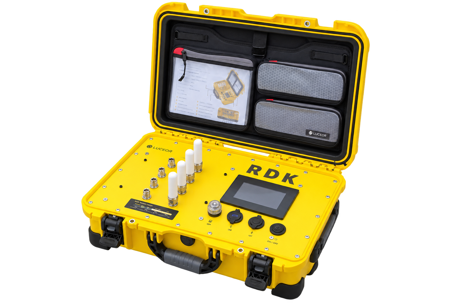 RDK portable hard case with battery and hybrid connectivity